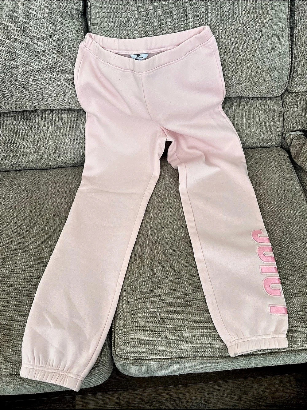 Juicy Couture Pink Jogger Pants Girls Size Small (6)